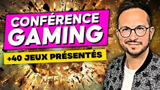 🌟 CONFÉRENCE GAMING🌟 World Premiere  40 futurs jeux dévoilés en DIRECT 🌟 [upl. by Eylloh]