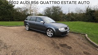 2002 AUDI RS6 QUATTRO ESTATE AUTO [upl. by Nelle]