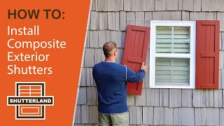 Install Composite Exterior Shutters [upl. by Hegyera808]