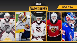 Enbridge OHL Saves of the Week Dec 17 2024 [upl. by Noryt]