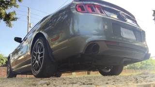 2014 Mustang V6 Straight Piped  Muffler Delete [upl. by Aihseym]