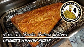 How To Smoke Salmon Indoors  Camerons Stovetop Smoker [upl. by Barbabra]