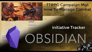 Obsidian  Initiative Tracker [upl. by Irved]