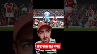 Trossard Red Card  Arsenal Man City  Premier League [upl. by Ebbarta997]