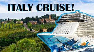 Mediterranean Cruise on the NCL Escape  Wine Tour in Tuscany on a Shore Excursion  Civitavecchia [upl. by Nnahaid]