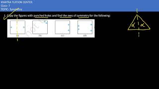 1 Copy the figures with punched holes and find the axes of symmetry for the following [upl. by Mariano]