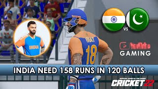 IND VS PAK 🇮🇳 🇵🇰  TARGET 158  VIRATKOHLI 🏏😍 cricket youtubegaming [upl. by Forelli239]