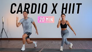 20 MIN CARDIO HIIT WORKOUT  ALL STANDING  Full Body No Equipment Home Workout [upl. by Azaria]