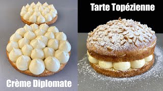 La Crema Diplomática y la quotTarte Tropeziennequot The Diplomatic Cream and the quotTarte Tropéziennequot [upl. by Haldi553]