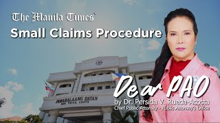 Dear PAO Small Claims Procedure [upl. by Haela752]