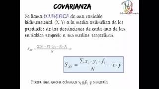 01 Estadística Bidimensional Covarianza [upl. by Auqinaj202]