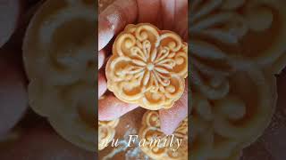 Lava Mooncake The detailed recipe on my channel trailer vlog food cooking cake mooncake [upl. by Leahcimal]