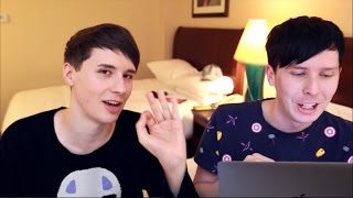 4 minutes of Dan and Phil and terrible puns [upl. by Ardnuasak308]