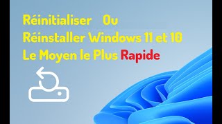 Le Moyen le Plus Simple de Réinitialiser Windows 11Windows 10 [upl. by Anika]