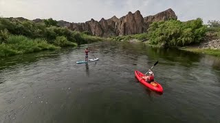 Kayak the Lower Salt River at Saguaro Lake Guest Ranch [upl. by Annahahs]