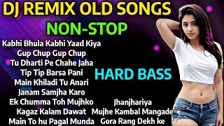 DJ REMIX OLD SONGS  DJ NONSTOP MASHUP 2024  90S HINDI SONGS  Old Remix songs HARD BASS [upl. by Fennessy]