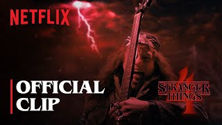 Stranger Things 4  Eddie Munsons Upside Down Guitar Scene  Netflix [upl. by Bethany]