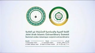 القمة العربية والإسلامية المشتركة غير العادية قمة التضامن مع فلسطين [upl. by Euqinemod337]