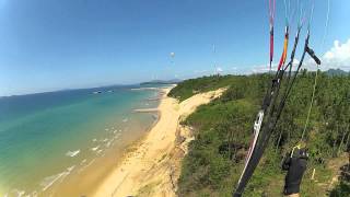 Sunny day paragliding Nata Beach 奈多海岸 福岡 パラグライダー [upl. by Eldrida747]