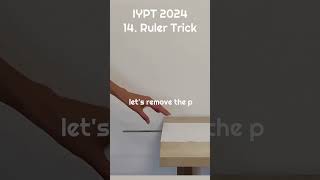 14 Ruler Trick IYPT 2024 [upl. by Ekul]