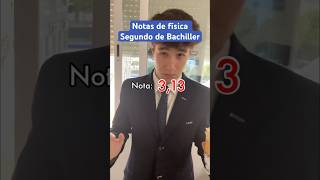 Notas de física en Segundo de Bachillerato shortvideo short humor notas [upl. by Assital]