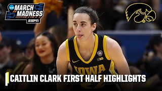 CAITLIN CLARK FIRST HALF HIGHLIGHTS 🔥 MORE CHAMPIONSHIP HISTORY 👏  ESPN College Basketball [upl. by Moreville]