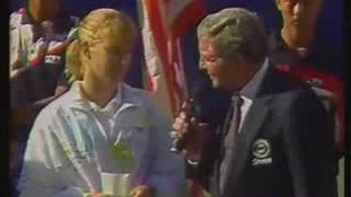 Sabatini vs Graf US Open 1990 77 final ceremony [upl. by Uoliram]