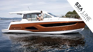 Sealine C390 walkthrough  The Southampton Boat Show 2024  Sea Line Costa Blanca [upl. by Chavey833]