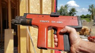 hilti dx450 powder actuated nail gun [upl. by Adnohral]