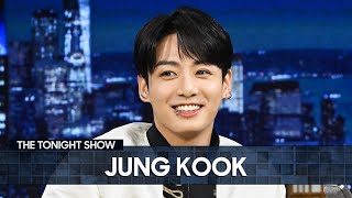 BTS Jung Kook Talks New Single Going Platinum and Teaches Jimmy His quotStanding Next to Youquot Dance [upl. by Kra562]