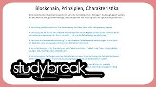 Blockchain Prinzipien Charakteristika  Enterprise Transformation [upl. by Potts815]