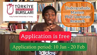 Turkiye Burslari Scholarships 2024 [upl. by Gawlas]