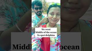 Dolphins kanpinchaya shorts shortsindia travel minivlog dolphin goatrip vacation couple fy [upl. by Suinuj]