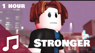 Roblox Music Video ♪ quotStrongerquot The Bacon Hair  1 HOUR [upl. by Akem]