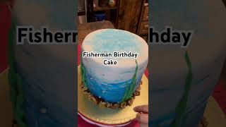 Making a Birthday Cake for my Husbandbirtdaycake fishermancakeshortsvideo cake [upl. by Varin]