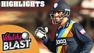 Scotland Hero MacLeod Hits Blistering Ton  Northants v Derbs  Vitality Blast 2018  Highlights [upl. by Hildagarde]