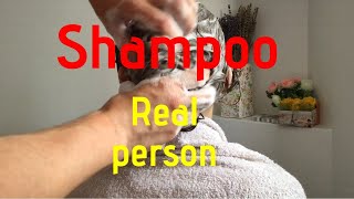 🧴 Hair wash relaxing shampoo and scalp massage  for those who like ASMR shampoo 🧖‍♀️ [upl. by Karlee]