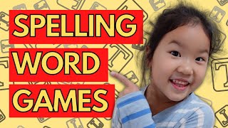 GAMESCHOOLING Language Arts  Fun SPELLING practice GAMES for Kids  7 Ways To Play [upl. by Ahsined939]