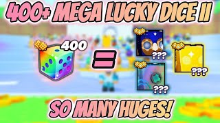 PET SIM 99 400 MEGA LUCKY DICE II SO MANY HUGES POST NERF 30 HUGE PET GIVEAWAY [upl. by Paapanen918]