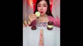 Asmr eating chocolate milk ice cream Crispy delicious [upl. by Urban]