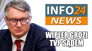 Wpadka TVP Info Wipler grozi sądem  TVP przeprasza [upl. by Laehcor974]