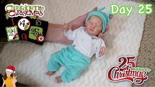 Reborn Countdown to Christmas Changing Mini Baby Elliott  Day 25  Kelli Maple [upl. by Seymour]