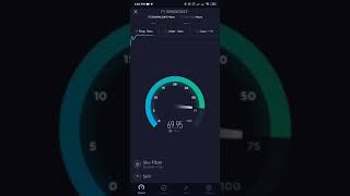 Sky fiber one sky sky broadband 75 Mbps speed test [upl. by Ahsaele]