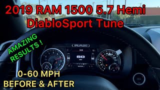 2019 RAM 1500 57 Hemi DiabloSport inTune i3 060 Before amp After  Review amp How to Install WORTH IT [upl. by Clift339]