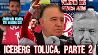 Iceberg Toluca parte 2  El jersey del Toluca que tiene el Kun  AMLO contra Valentín Diez [upl. by Grefer414]