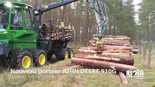 John Deere dévoile le petit porteur 910G en première mondiale à Euroforest [upl. by Tnerb]