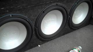 3x 12quot Infinity DVQ Kappa Perfect subwoofers flexin [upl. by Aihsena]