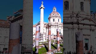 quotColonna Traianaquot and quotForo Traianoquot Rome Italy rome italy traveling travelitaly [upl. by Ewall]