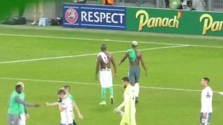 Paul Pogba ● Florentin Pogba ● As SaintEtienne vs Manchester United ● Europa League 20162017 [upl. by Arriec54]