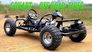 Upgrade F1 Gokart v3 with OffRoad Tires  Video 4K [upl. by Ellenyl]